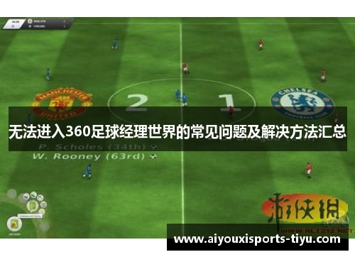 无法进入360足球经理世界的常见问题及解决方法汇总